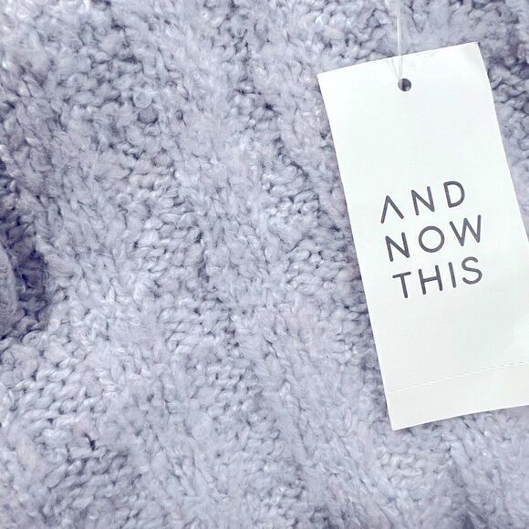 AND NOW THIS
Women's Cable-Knit Shorts in gray size medium, New - Picture 5 of 9